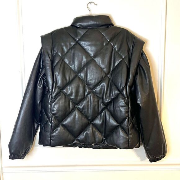 Pistola Revolve Callisto Faux Leather Reversible Jacket and Vest XL NWT - Picture 13 of 13